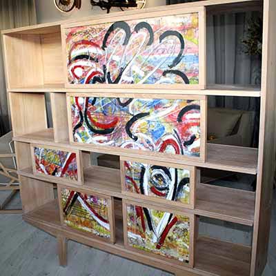 painting a bookshelf
